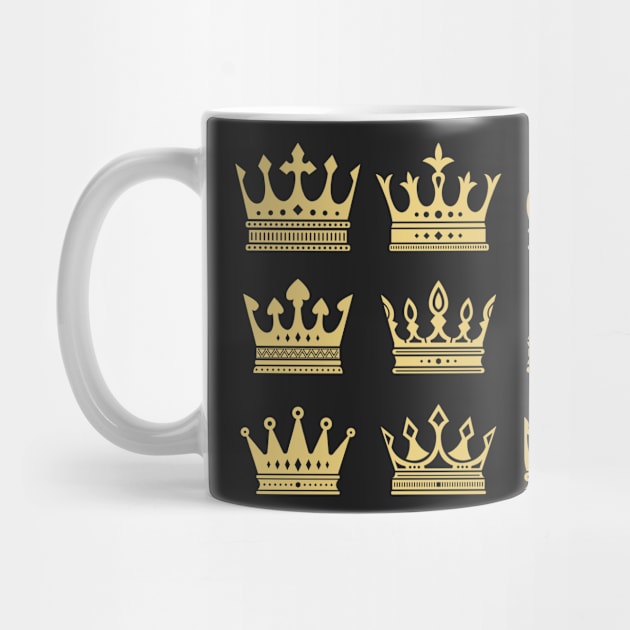 Assorted Gold Crowns by bluerockproducts